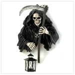 GRIM REAPER HOLDING CANDLE LANTERN