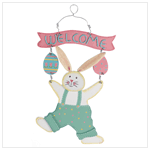BUNNY HUG WELCOME SIGN