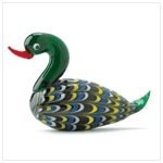 ART GLASS MALLARD FIGURINE