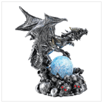 ARMORED DRAGON WITH LED GLOBE ARMORED DRAGON WITH LED GLOBE