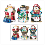 CHRISTMAS MUSIC BOX FIGURINES