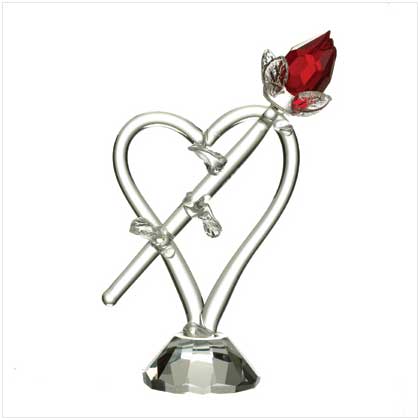A GLASS ROSE FROM THE HEART