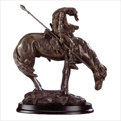 BRONZE "THE END OF THE TRAIL"