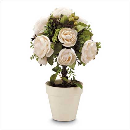 IVORY ROSE TOPIARY IVORY ROSE TOPIARY