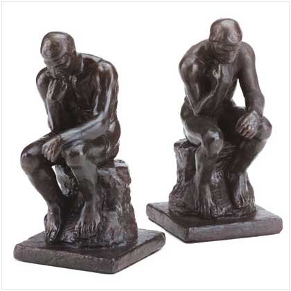 THINKER BOOKENDS THINKER BOOKENDS