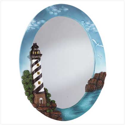 LIGHTHOUSE OVAL WALL MIRROR