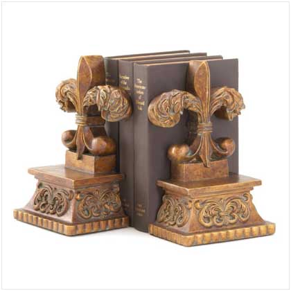 FLEUR-DE-LIS BOOKENDS FLEUR-DE-LIS BOOKENDS