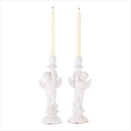 RENAISSANCE ANGEL CANDLEHOLDERS