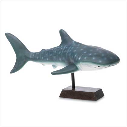 BLUE SHARK FIGURINE ON BASE