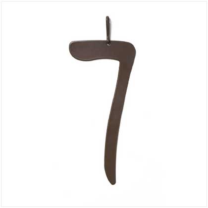 ADDRESS NUMERAL, "7"