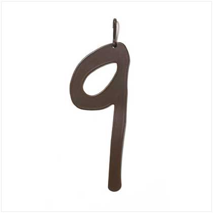 ADDRESS NUMERAL, "9"