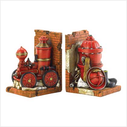 FIREFIGHTER BOOKENDS FIREFIGHTER BOOKENDS