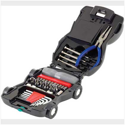 34-PIECE CAR TOOLKIT WITH LIGHT