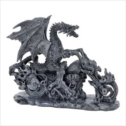 BIKER DRAGON FIGURINE BIKER DRAGON FIGURINE