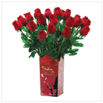 24 LIFELIKE FEATHER ROSES